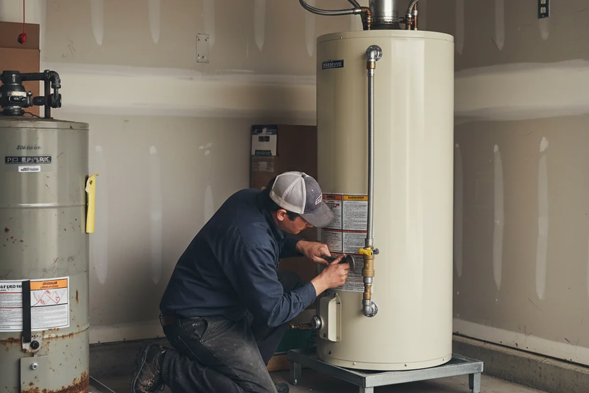 Water heater and shutoff valve replacement in Madison Heights